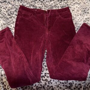 Burgundy Corduroy Pants